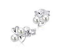 Pearl Silver Ear Stud STS-3388